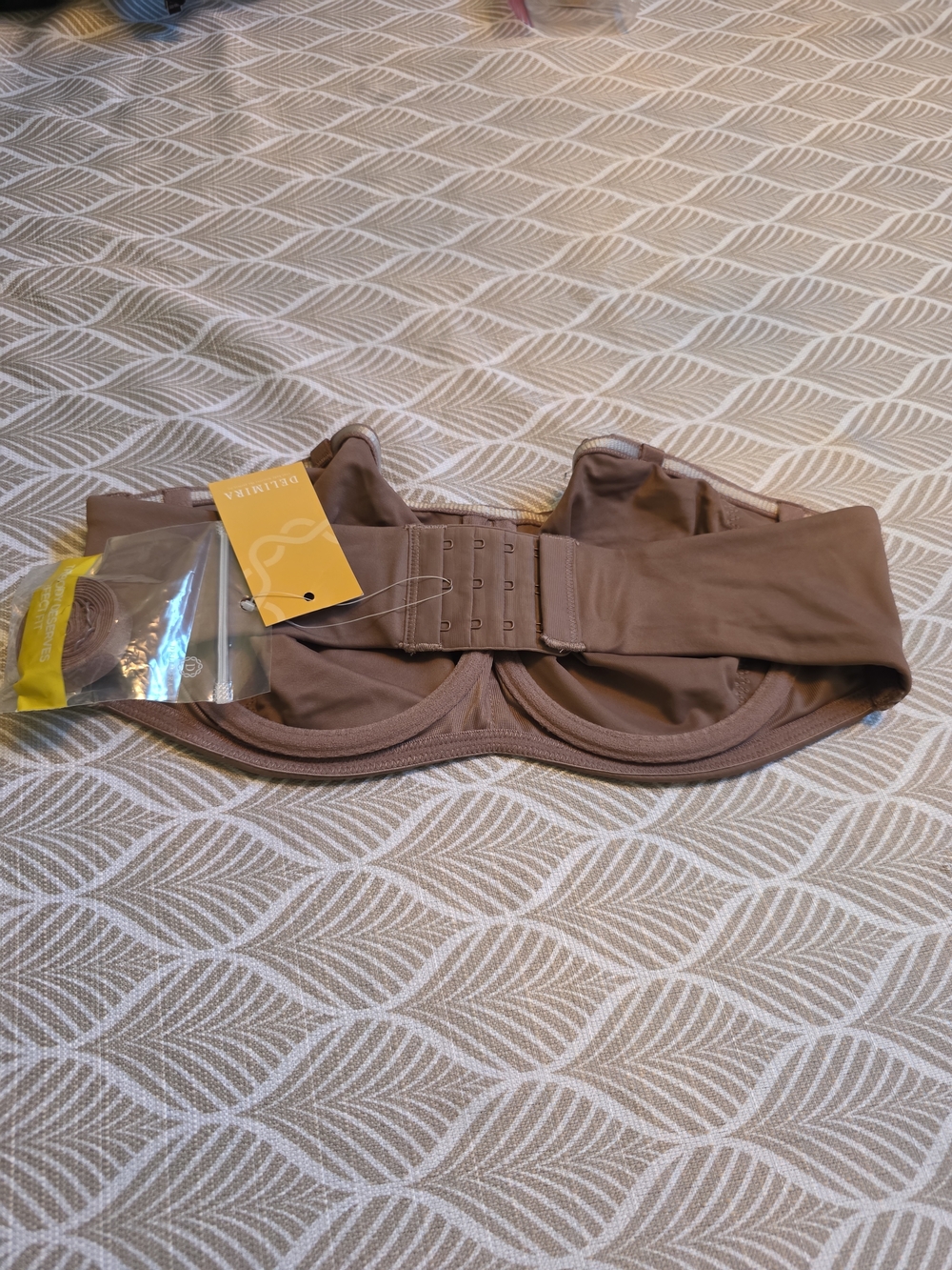 Strapless Bandeau Top — Taupe - Picture 2 of 4